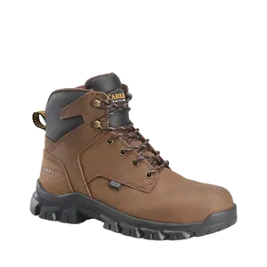 Carolina Men's Soft Toe Leather Dark Brown Work Boots CA3093