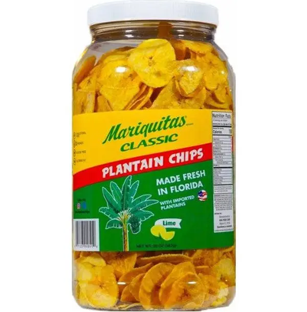 Mariquitas Plantain Chips Lime Flavor 20 oz Mariquitas Plantain Chips Lime Flavor 20 oz