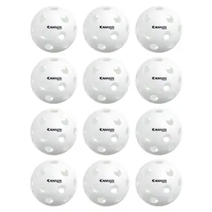 Cannon Sports 12-Inch Plastic Softballs – 12 Pack of Official Size Plastic Practice Softballs – Perfect for Hitting, Pitching, Batting, Recreational Play