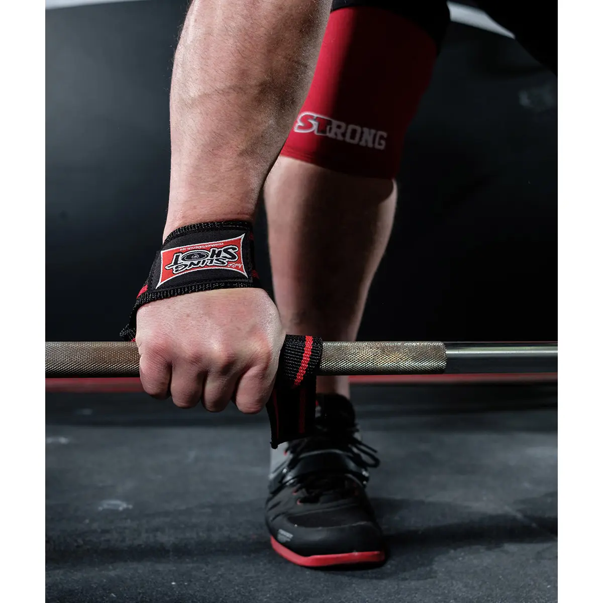 SLING SHOT Heavy Duty Weight Lifting Straps, Level 3 Polyester Pair for Deadlifts & Back Training, Supports Hands for Max Grip, Universal Fit, 2 x 25 in., One Size