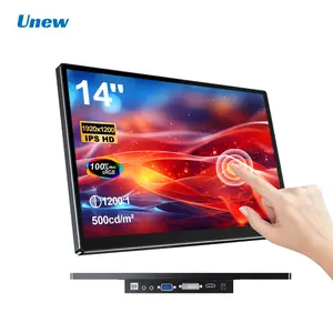 Unew 14-Inch Portable Monitor, 1920x1200 IPS Screen, Laptop-Compatible, Ideal for Multitasking, Energy Efficient, G-Sync Compatible