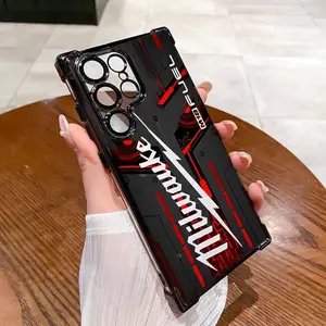 Milwaukee M18 Fuel Game Competition Black And Red Style Pattern For iPhone 17 16 15 14 13 12 11 Pro Max Plus Air & Galaxy S22 23 24 25 The Best Halloween Gifts Fans Phone Case Cover