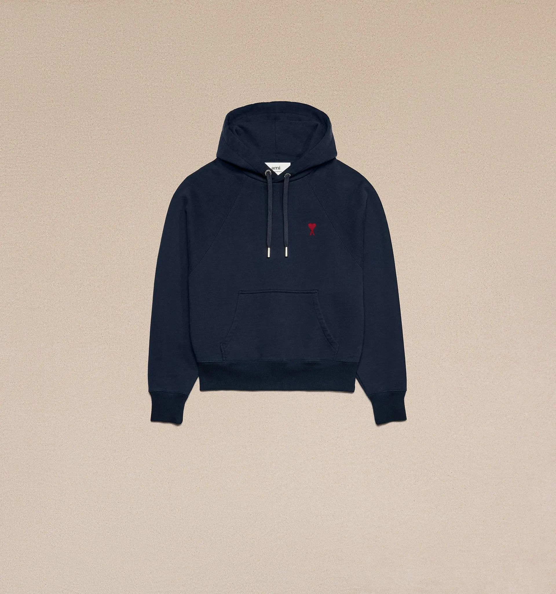 AMI Red Ami De Coeur Hoodie Mens Apparel
