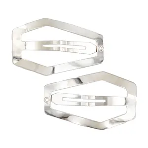 Snap   Coffin   Hair Clip Silver