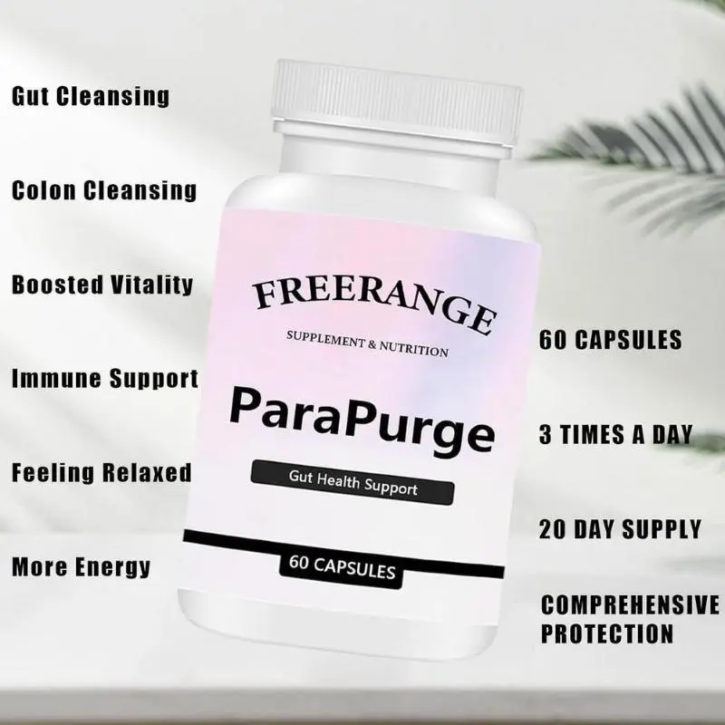 Parapurge Gut Cleanse - Parapurge Gut and Colon Support Supplement, Parapurge Cleanse Capsules for Colon & Gut Health, Non-GMO Formula for Women & Men, 60 Capsules Healthcare Natural Fitness Dietary