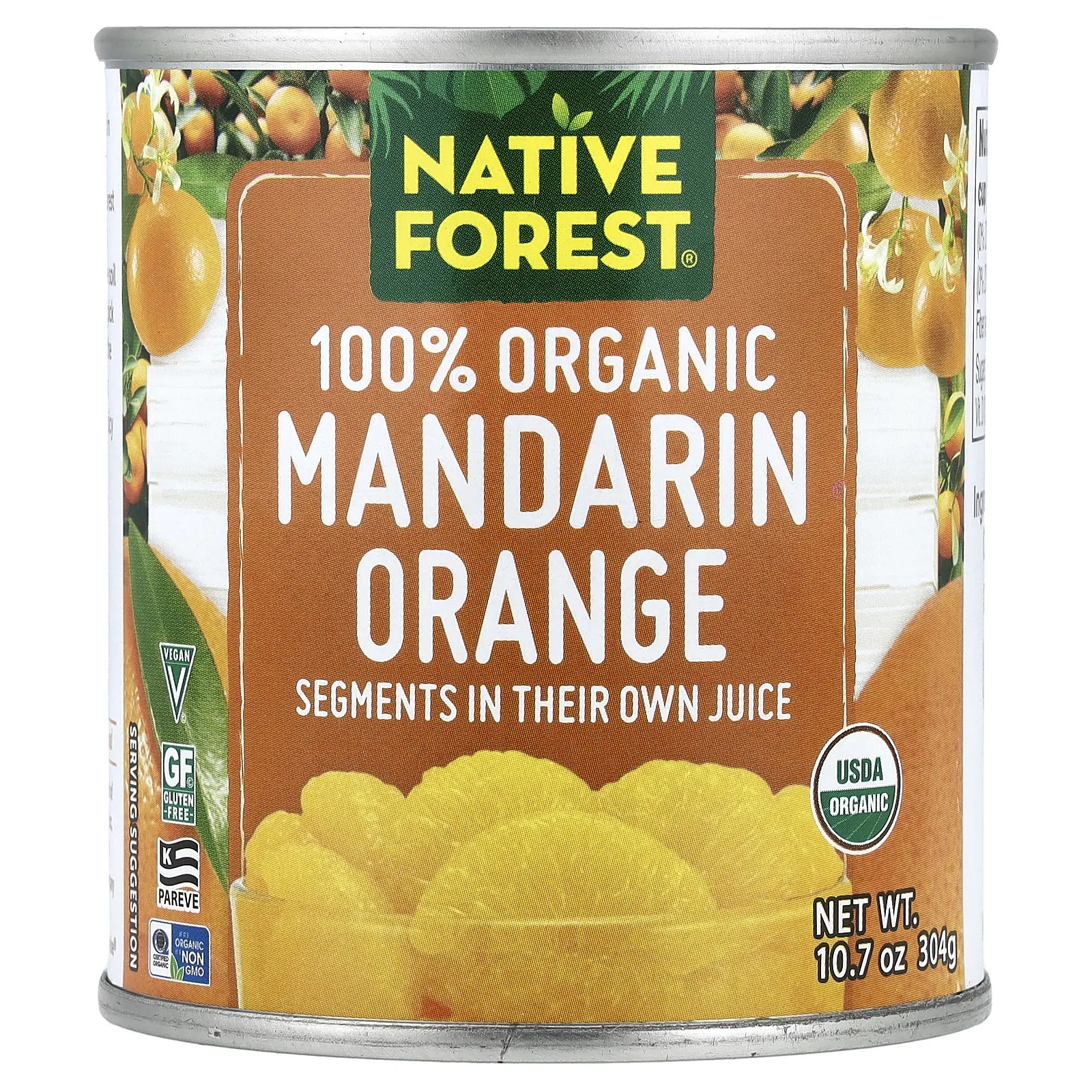 Native Forest 100% Organic Mandarin Orange, 10.7 oz (304 g)