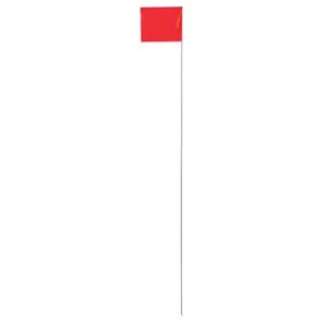 C H Hanson 15094 36 in. Fluorescent Orange Marking Flags