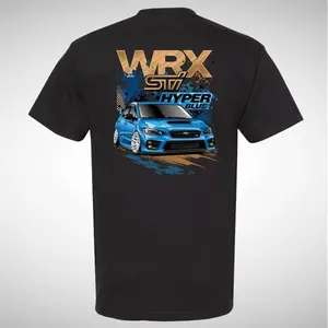 Subaru WRX STI Hyper Blue Graphic Car T-Shirt Sweatshirt Hoodie 2 Sided