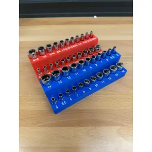 Harbor Freight Icon 1/4&Quot; Chrome Sae + Metric Socket Organizer (Deep & Shallow)