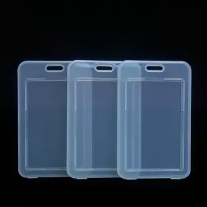 3pcs  Unisex Women Men Transparent Card Cover Sleeve Work ID Clear Card Holder Protector Cover Badge Office School Supply Office Stationery Supplies