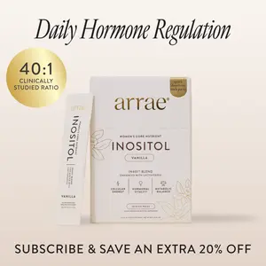 Arrae Hormone Balancing Inositol | Vanilla Flavored Pixie Sticks | Mood, Cycle & Skin Support for Women | Healthcare
