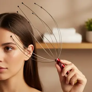 Head Massager, Handheld Octopus Shaped Massager, Head Scalp Massaging Tool For Relaxation & Stress Relief, Valentine's Day Gift