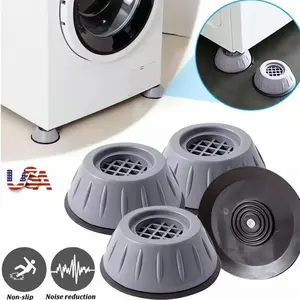 Universal Anti-Vibration Foot Pads, Shock Absorbing Non-Slip Noise Reduction Moisture Proof Refrigerator Mats for Fridge & Washing Machine, Refrigerator Accessories