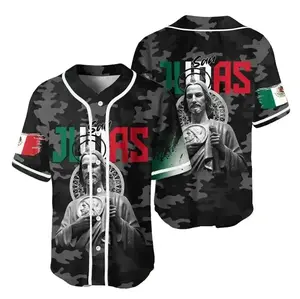 San Judas Tadeo Baseball Jersey, Mexican Saint Jersey Shirt, Religious Baseball Jersey Gift For Men Women