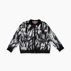 MOHAIR ZIP CARDIGAN Tops Knitwear