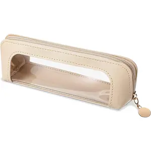 Transparent Makeup Brush Bag Travel Makeup Brush Storage Pouch with Zipper Makeup Bag Women's Makeup Bag Storage Pouch