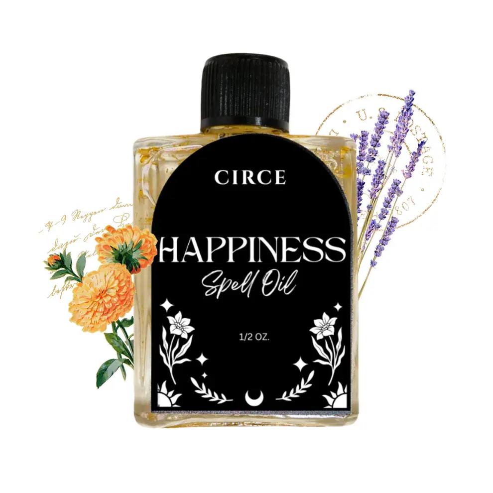Circe Boutique 3 Pack Spell Oil for Happiness, Peace & Protection Oil