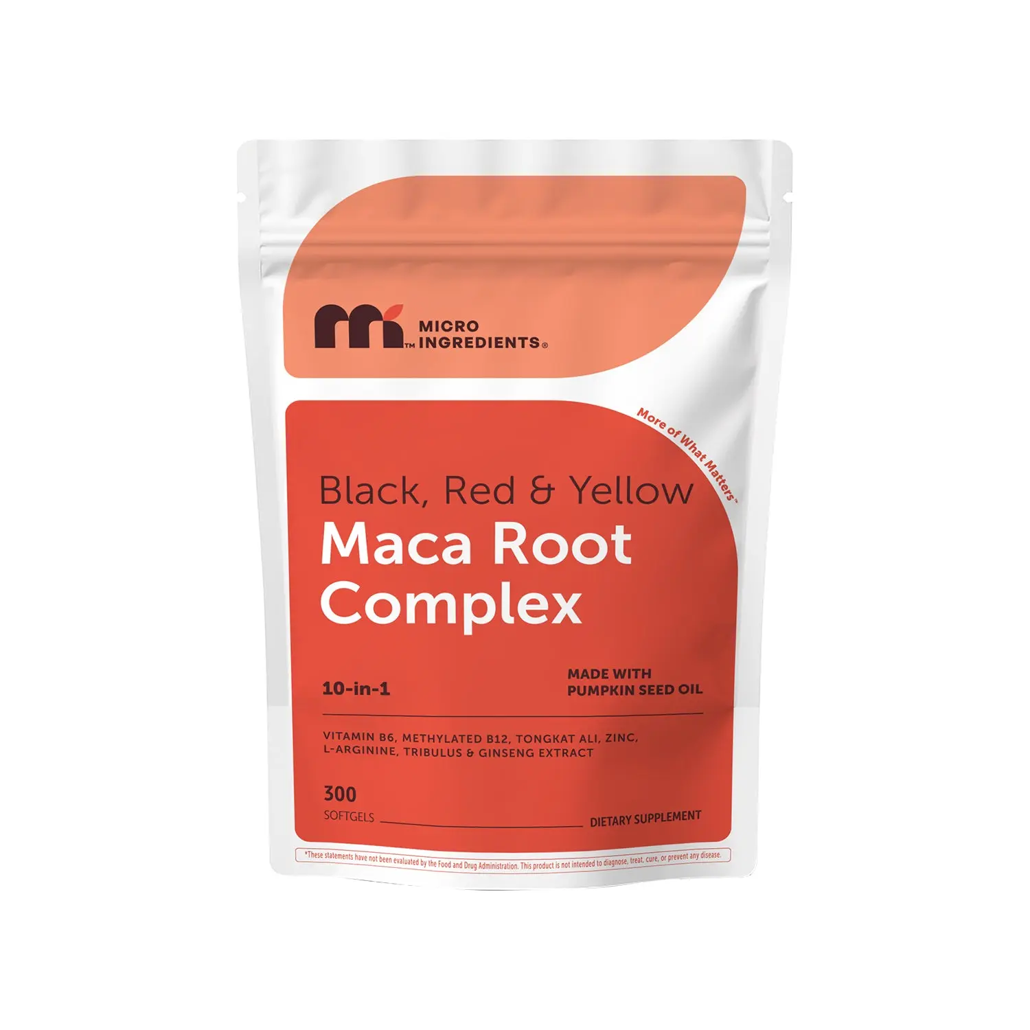 Micro Ingredients Maca Root 10-in-1 Complex with Pumpkin Seed Oil, 300 Softgels Micro Ingredients Maca Root 10-in-1 Complex with Pumpkin Seed Oil, 300 Softgels