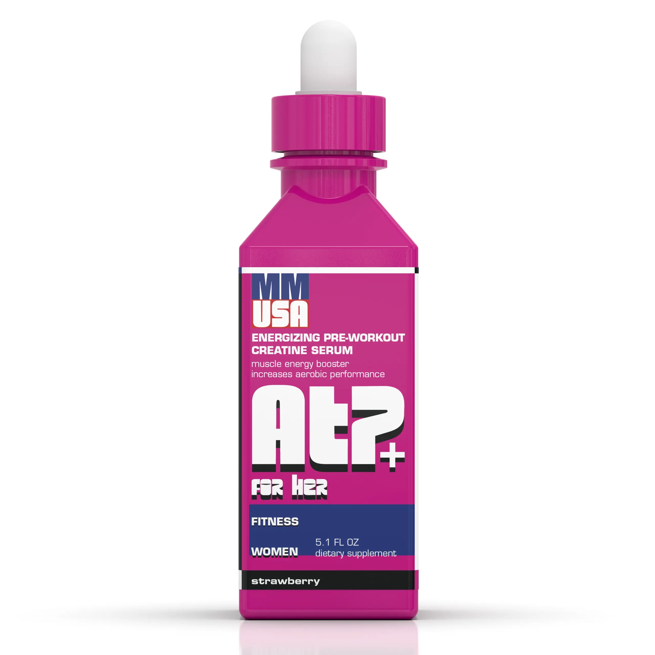 MMUSA ATP+ for Women Pre-Workout Creatine Serum with COP and Glucosamine Sulfate | 30-Day Supply