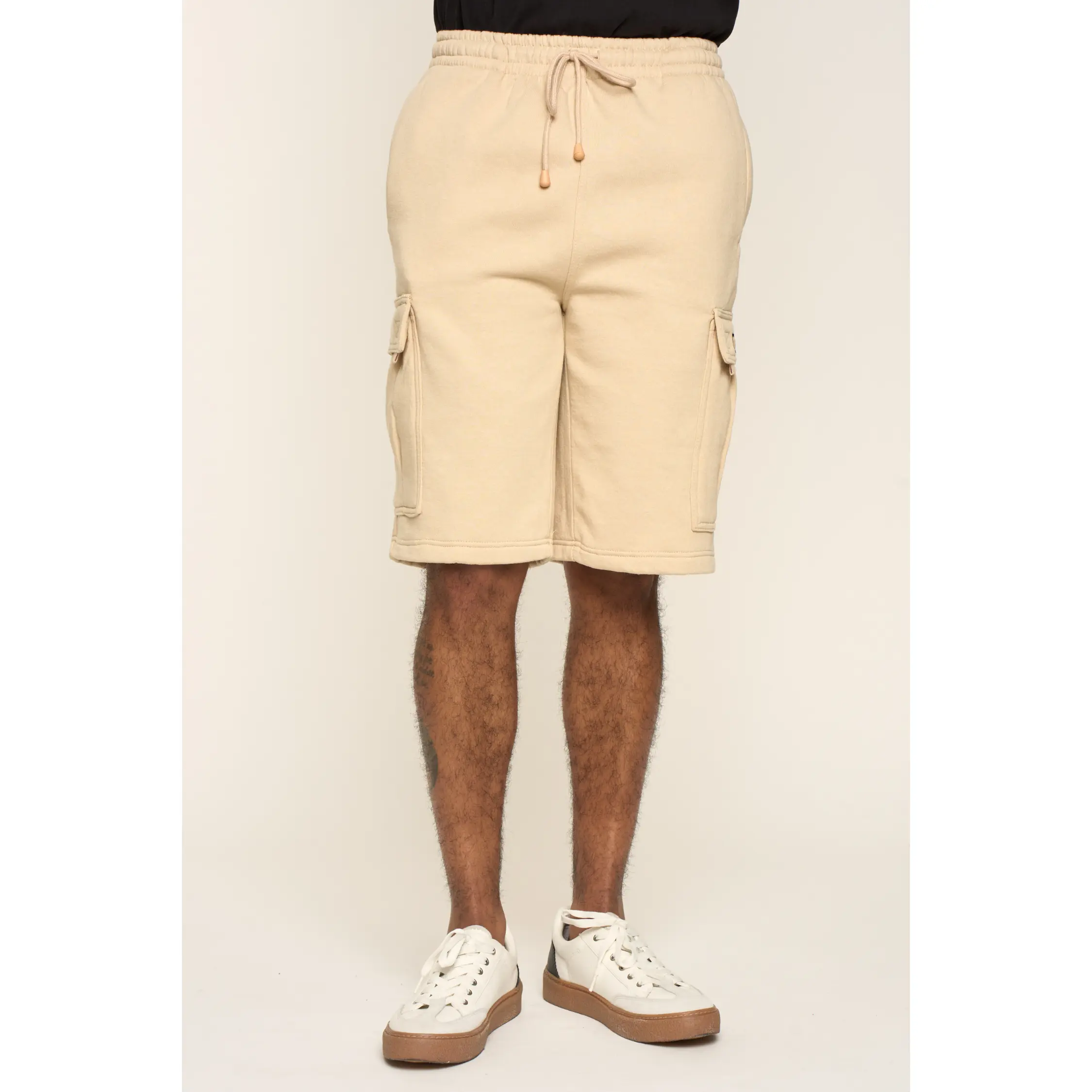 Men's Solid Fleece Heavyweight Cargo Shorts
