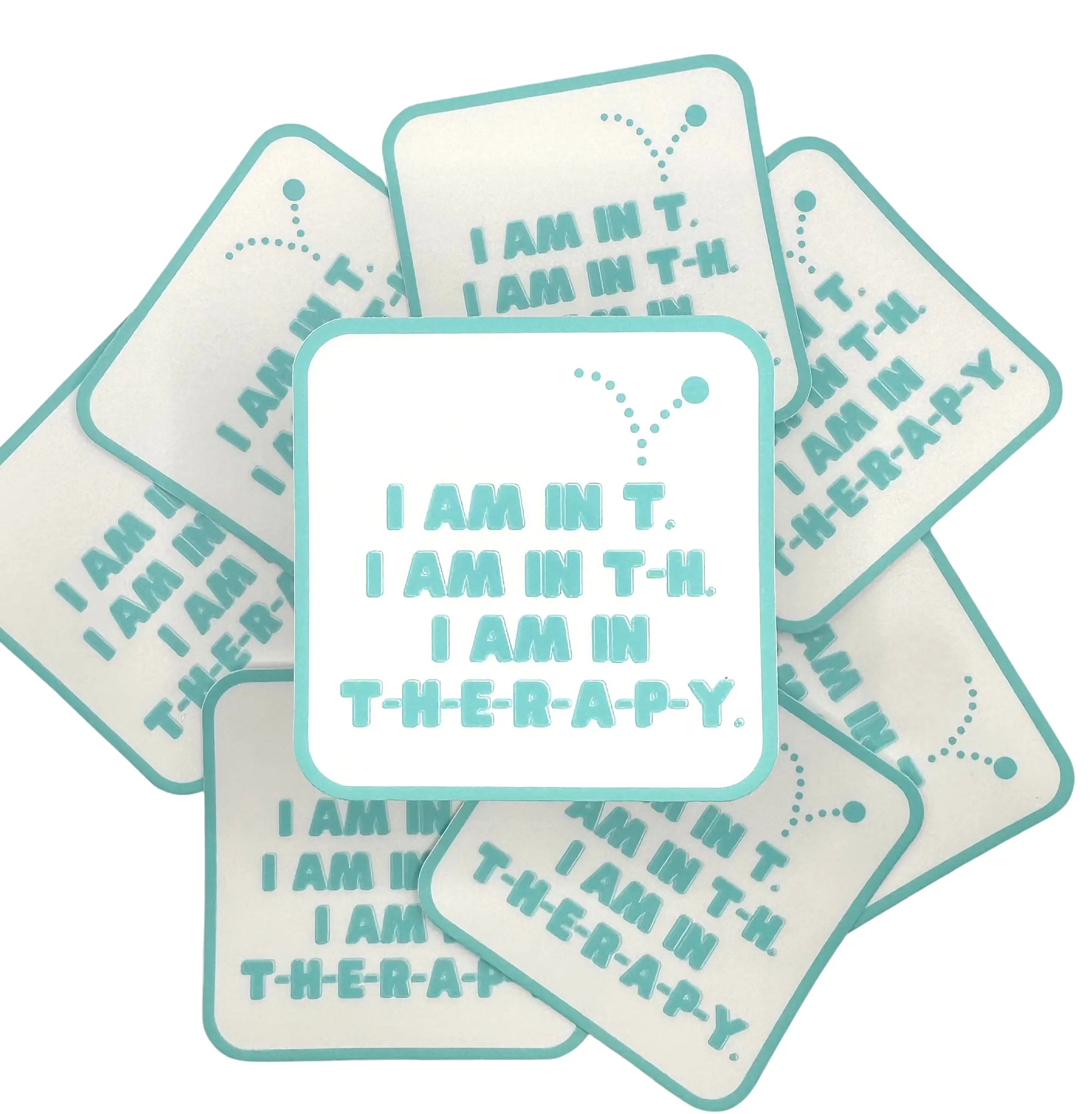 I Am in Therapy Sticker - Deconstruction Sticker - Waterproof Sticker for Laptops & Hydroflasks