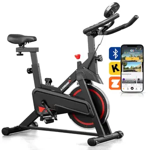 Exercise Bike, Stationary Indoor Cycling Bike for Home, Smart Bluetooth Spin bike LCD Monitor & Tablet Holder for Cardio Workout Cycle Bike Fitness Machine