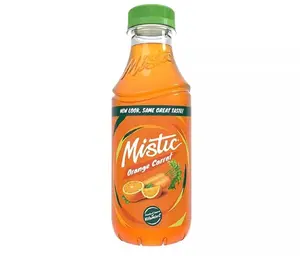 Mis-tic Vibrant Flavor Orange Carrot Juice 16 fl oz - 12 Bottles (Pack of 12, Orange Carrot)
