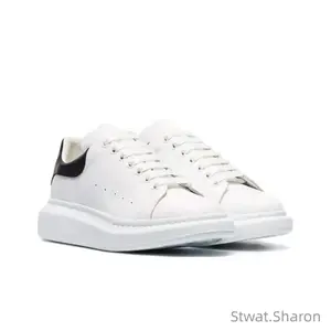 Sneakers White Black Stylish, comfortable, trendy, versatile, breathable, and non-slip athletic and casual shoes