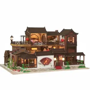 DIY Miniature Chinesse Retro Datang Ancient House Kit