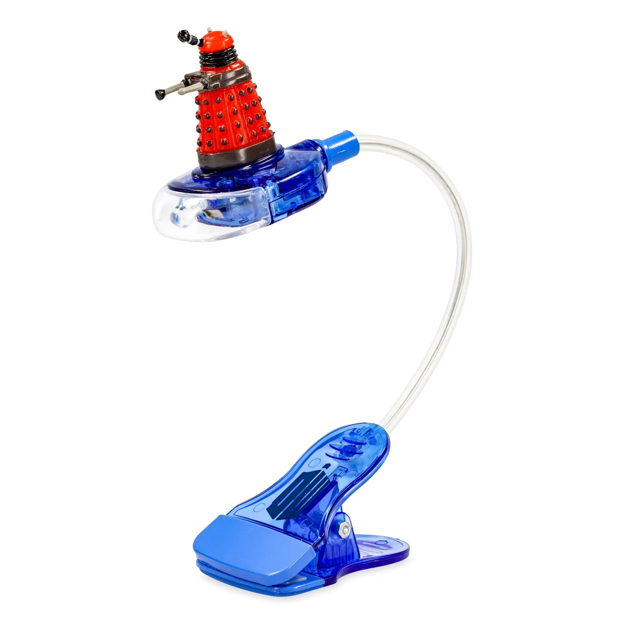 Doctor Who Red Dalek Compact Sci-Fi Book Light - Bright Page Illumination Novelty Home Lighting, Great Gift for Doctor Who Fans