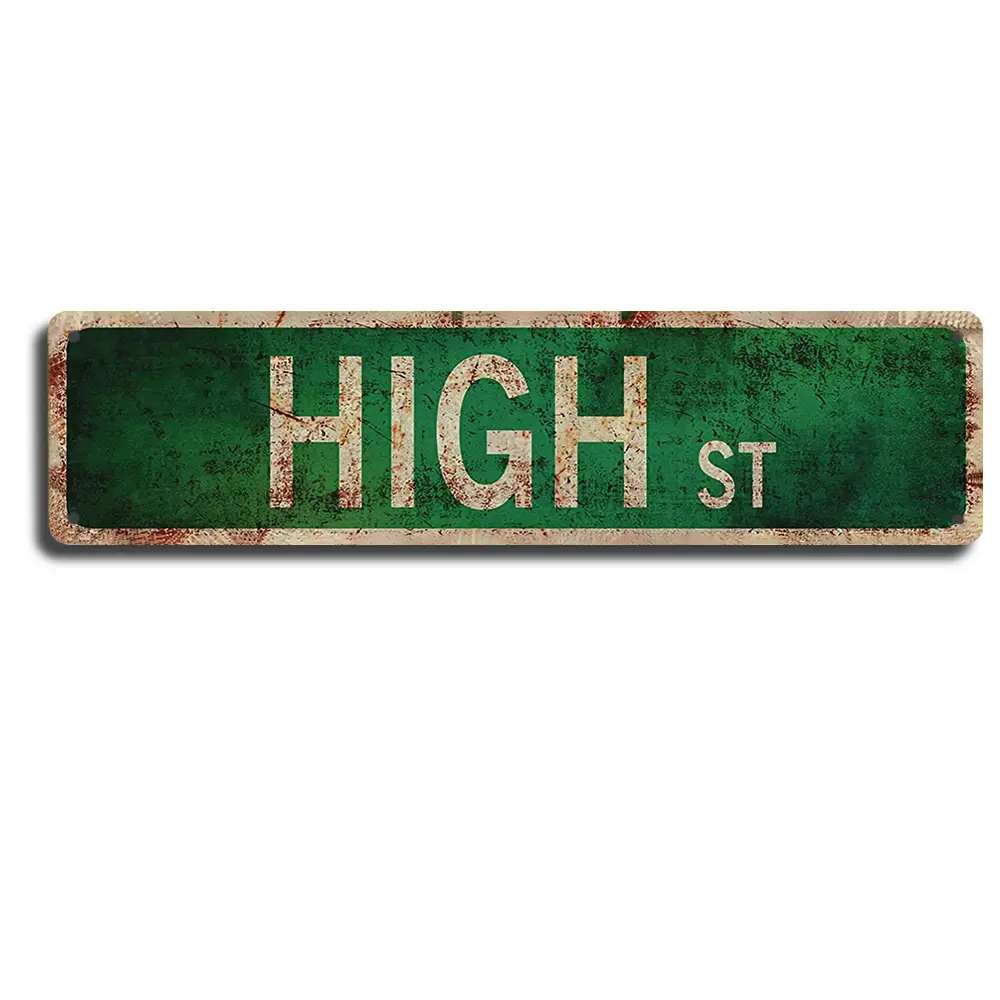 Retro Metal Tin Sign, 4×16 in Distressed Vintage Green Signage, Living Room & Home Decor Products for Adult Home Bar, Birthday Gift Rustic Hanging Wall Decor
