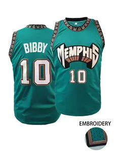 Men's #10 Basketball Jersey,Memphis Embroidered Loose Breathable Sleeveless Round Neck Sports Top, Suitable For Basketball, Sports, And Running
