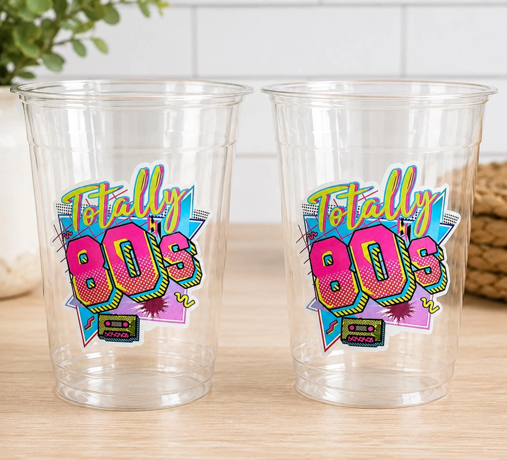I Love the 80'S PARTY CUPS - 80's Birthday Cups 80's Party Cups 80's Decorations 80's Birthday Party 80's Birthday Party Decorations 80s 90s
