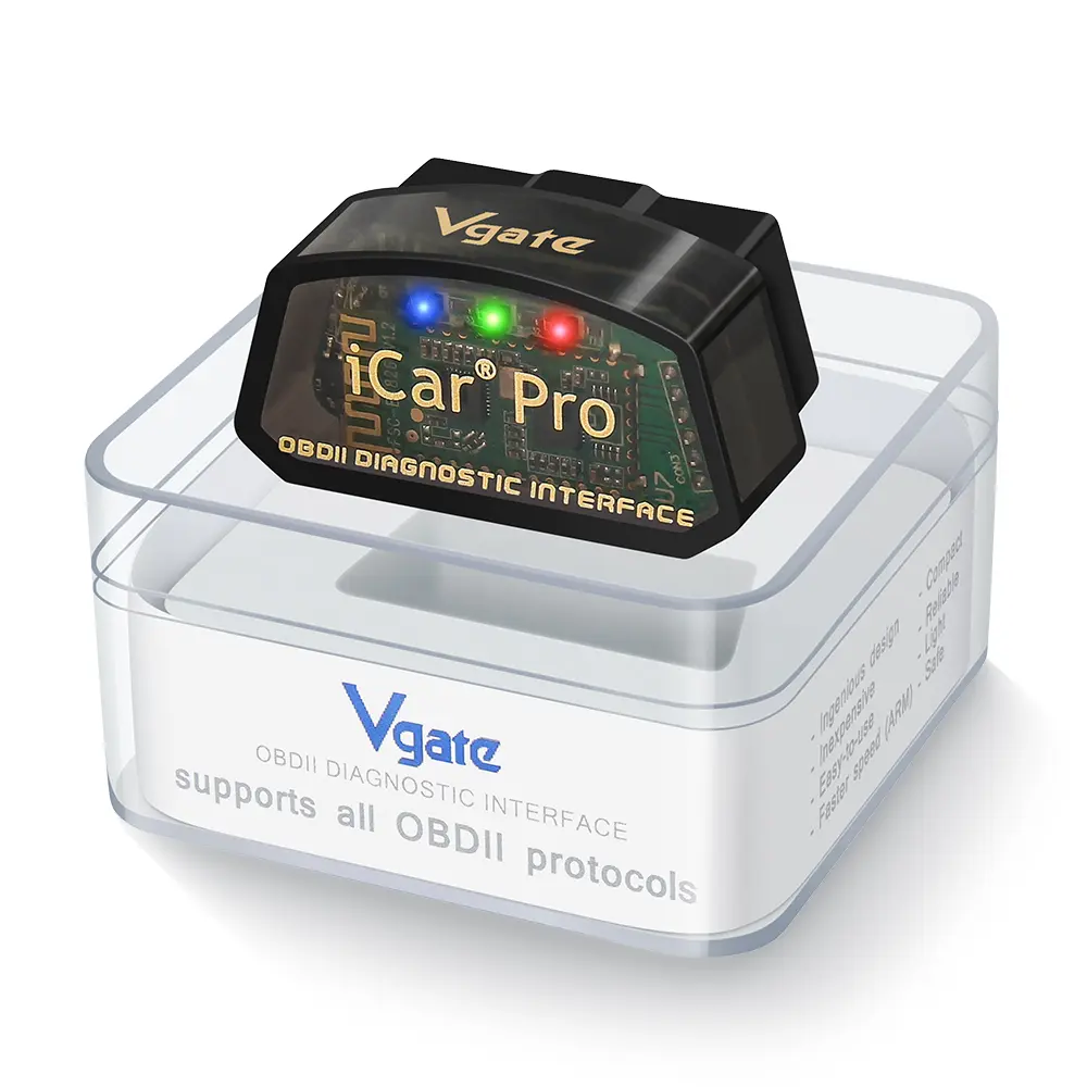 Perfect Father’s Day Present Vgate iCar Pro Wireless OBD2 Scanner, Daily & Road Trip Essential Car Code Reader, Easy Use Engine Fault Diagnostic Tool For Family Car Owners Dad Gift