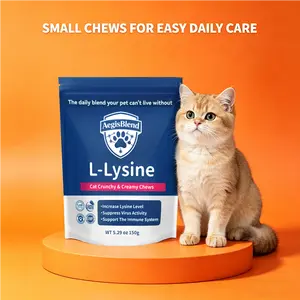AegisBlend L-Lysine Cat Treats | Immune Support Soft Crunchy Snacks with Fish Oil & Colostrum | Value Size Daily Wellness Pack