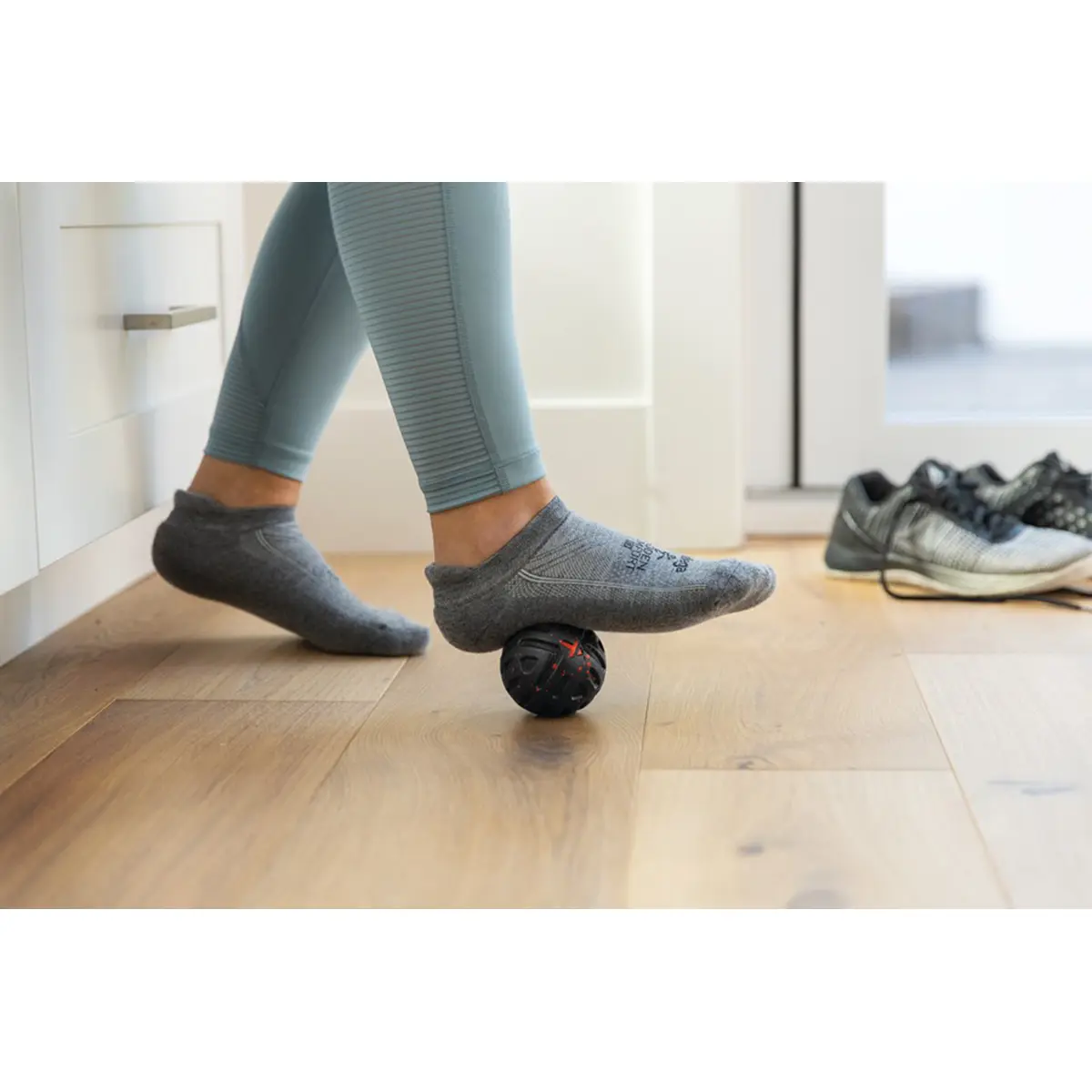 TriggerPoint 2.5" Deep Tissue Massage Ball - Black/Red, Foot Pain Relief, 2.5 Inches