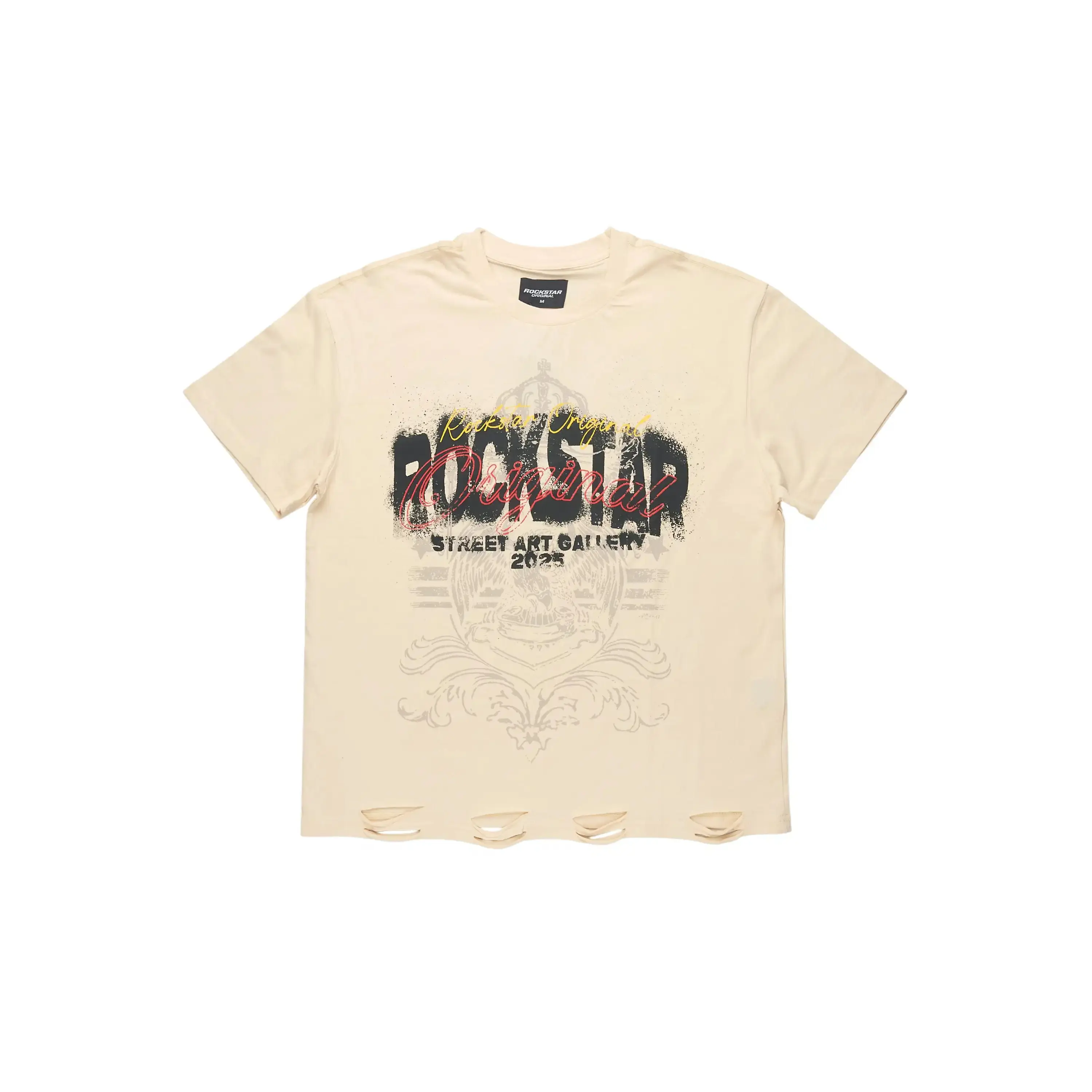 Irix Beige Oversized Graphic T-Shirt