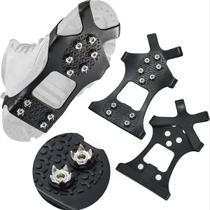 Ice Claw Outdoor Shoe Covers, Anti-Slip Snow Rock Climbing Shoes, Mountaineering Equipment Simple 5/8/10 Teeth, Multiple Options Available
