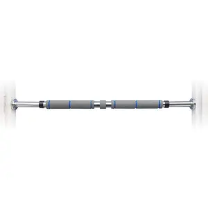Haoying Pull Up Bar for Doorway No Screw - 32 to 50 Inches Adjustable Width Chin up/Dip Bar with Screw-in Heavy-Duty Door-Mounts(80cm Grey)
