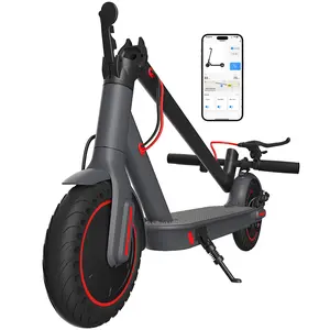 OBX 350W Electric Scooter for Adults, 18MPH & 12-16 Miles Range, 8.5" Solid Tires, Foldable Commuting E-Scooter with APP Control & Brake System