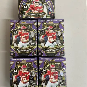 Panini 2025 Select Blaster "Red & Blue Prizm Shock" X5 PYT Football Trading Cards