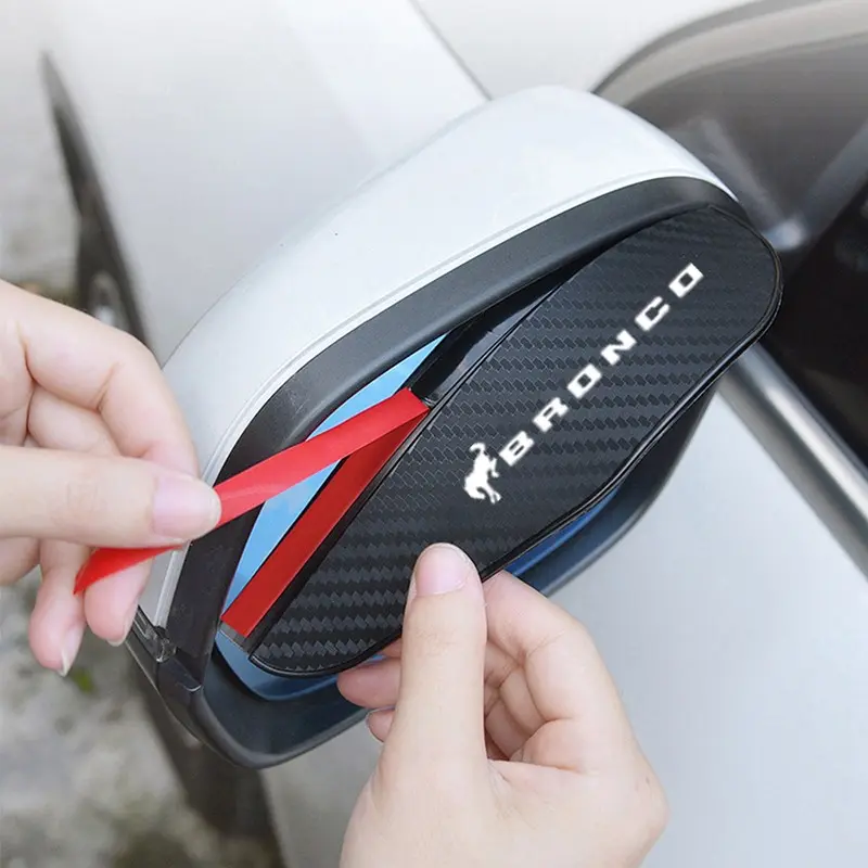 Ford Bronco Car Rearview Mirror Eyebrow Rain Cover Accessory, Protect Your Vehicle's Mirrors From Rain, Durable Design for Ford Bronco