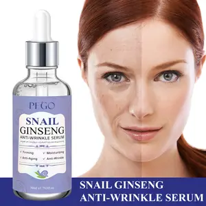 Snail Ginseng Facial Essence Liquid, Anti-Wrinkle & Serum, Hyaluronic Acid, Reduces Wrinkles & Dark Spots, Moisturizes & Brightens Skin