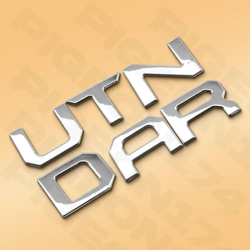 3D Tailgate Letter For Tundra Accessories Insert Emblem Chrome Badge 2022–2025