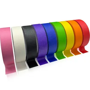 Colored Painter’s Masking Tape, Premium Multi-Surface Paint Tape, Easy-to-Remove Colorful Craft Paper Tape for Wall Painting, Art, and Scrapbooking Supplies, 0.94 inches wide, 198 yards