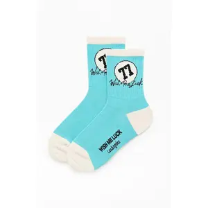 WISH ME LUCK Men's Sevens Track Crew Socks