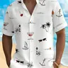 Summer Clearance Sale Shirts: Men's breathable and soft button-down collar short shirts, made of breathable and cool fabric, suitable for beach vacations, pool parties, and everyday casual wear.