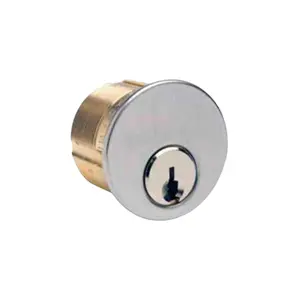 ILCO Grade 1 Mortise Lock Cylinder Door Hardware - 5-Pin, 1" Size, Kwikset-Compatible, Adams Rite Cam, KA2 Keyway, 26D Satin Chrome Finish, Re-Keyable to Original Manufacturers Systems