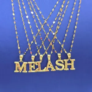 Oro 14k Cadenas CON DIJE Oro 14k Gold Pendant Gold Statement Chain
