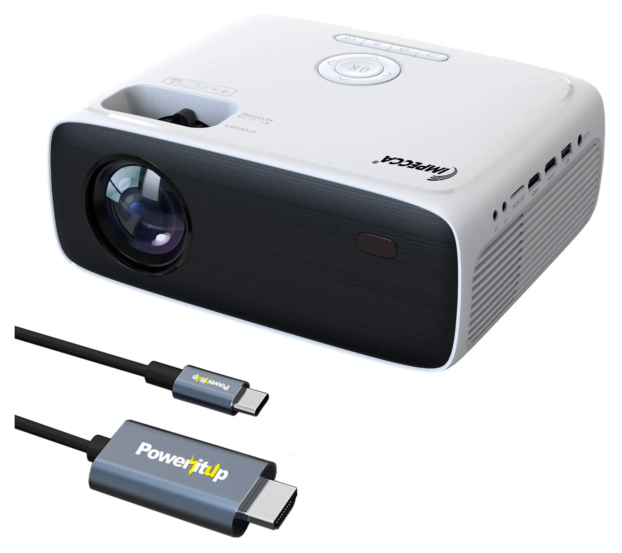 Impecca 180" HD Home Theater Projector, 8600lm/200ANSI